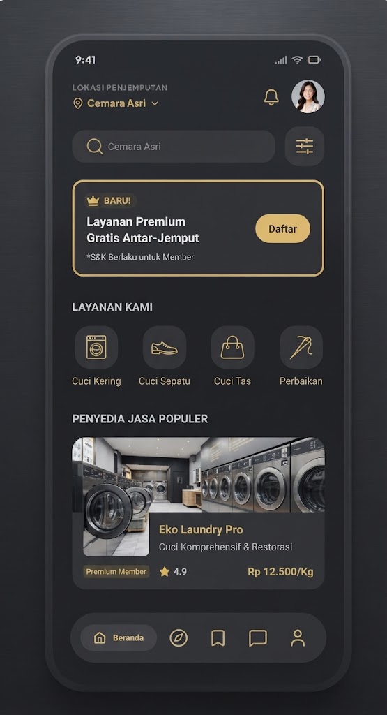 Contoh aplikasi laundry
